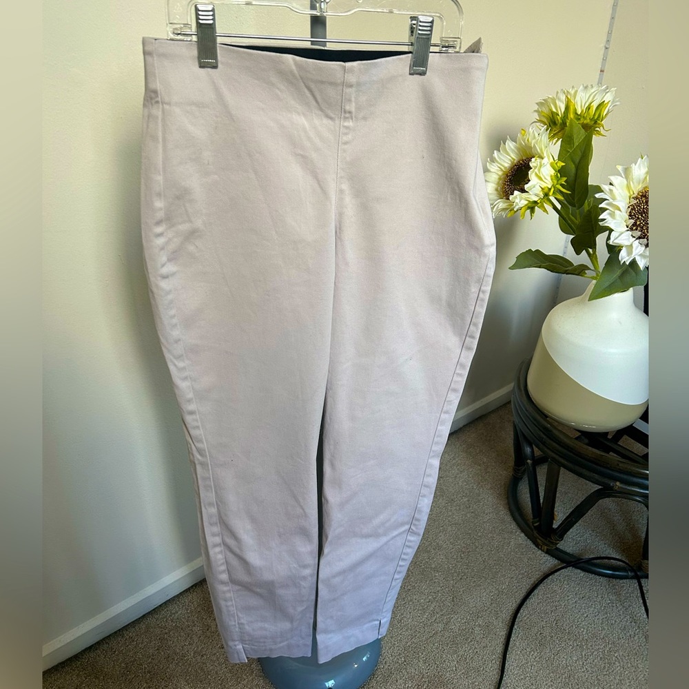 Tan khaki pants with zipper on the side from Old Navy!